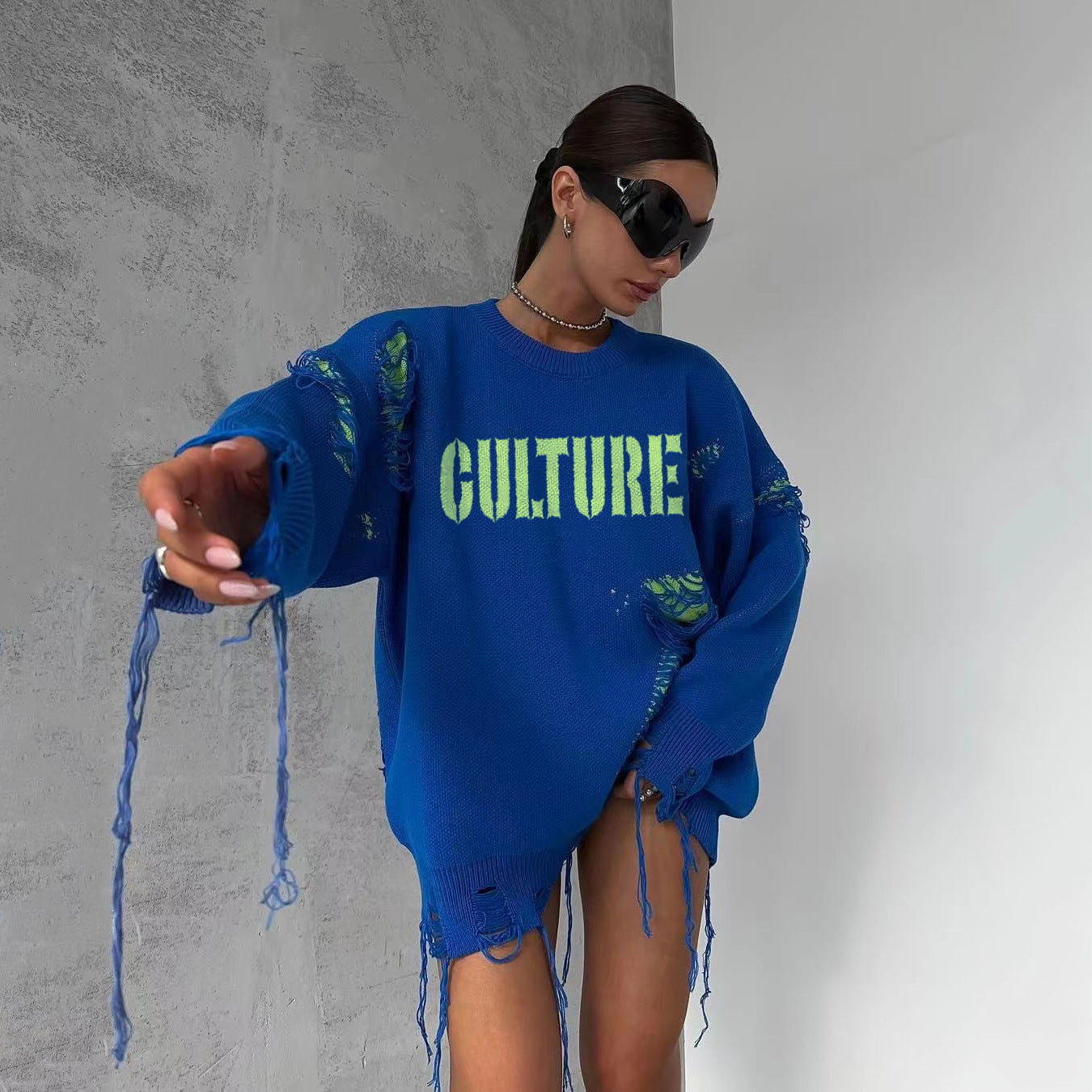 NO.3456 Oversized Graphic Sweatshirt
