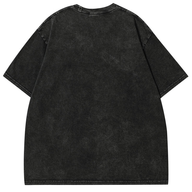 NO.3345 Graphic Print Oversized T-Shirt