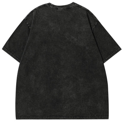 NO.3345 Graphic Print Oversized T-Shirt
