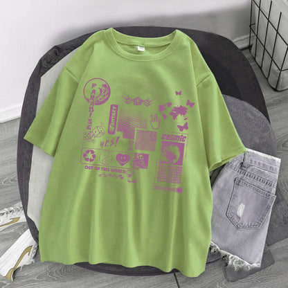 NO.9923 Comics Casual Short Sleeves