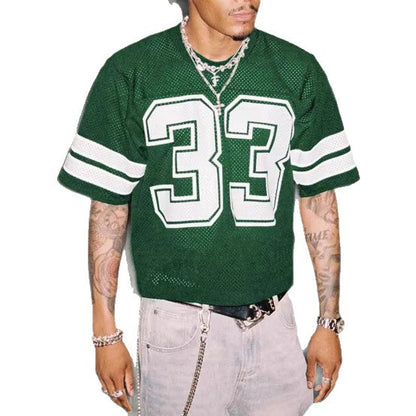 NO.4412 Mesh Sports Jersey T-shirt